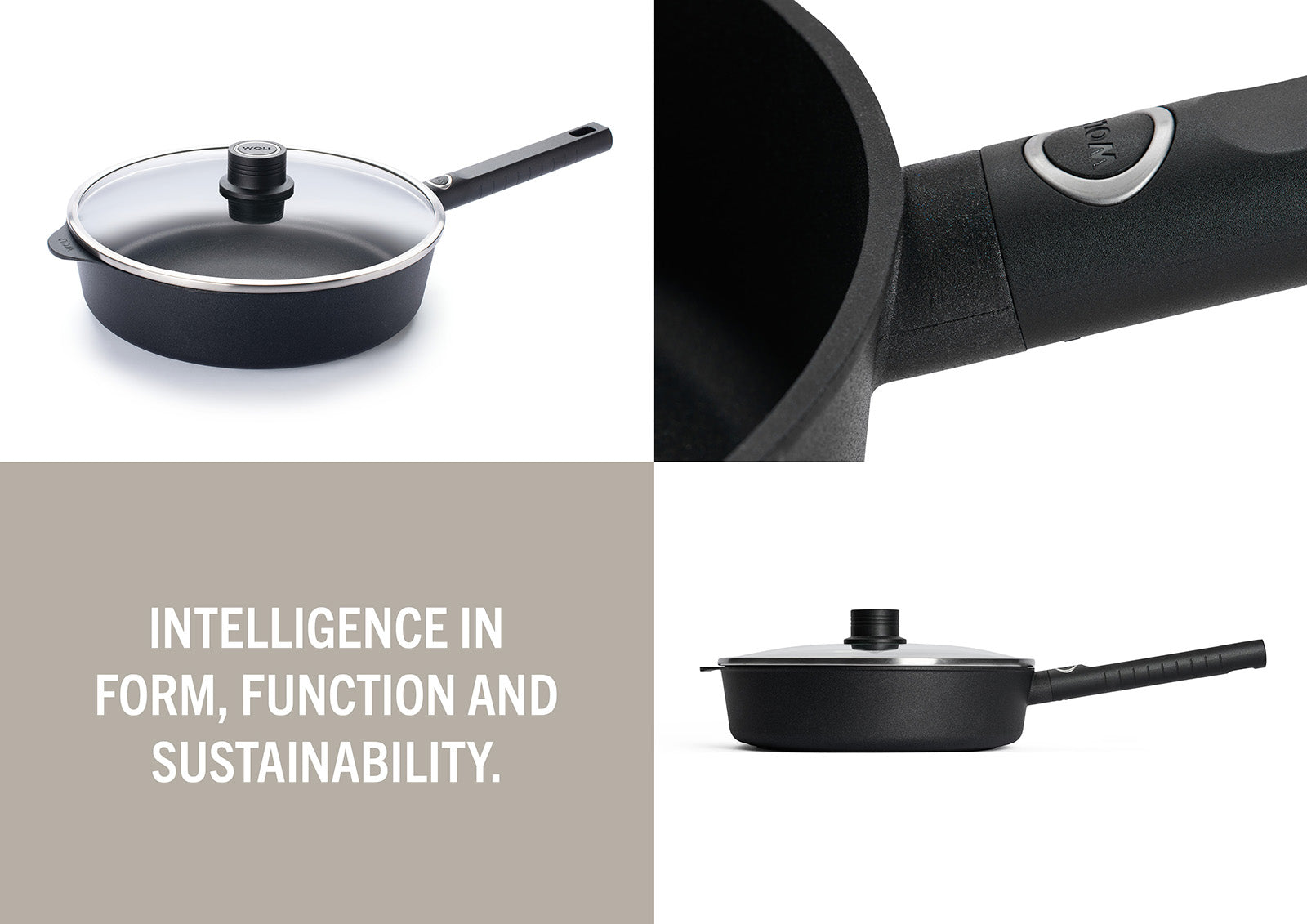 Woll Ecologic Nonstick Saute Pan 11-Inch, 3.7 Quart