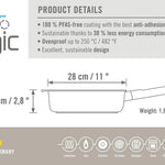 Woll Ecologic Nonstick Saute Pan 11-Inch, 3.7 Quart
