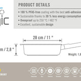 Woll Ecologic Nonstick Saute Pan 11-Inch, 3.7 Quart