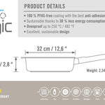 Woll Ecologic Nonstick Saute Pan 12.5-Inch, 5 Quart