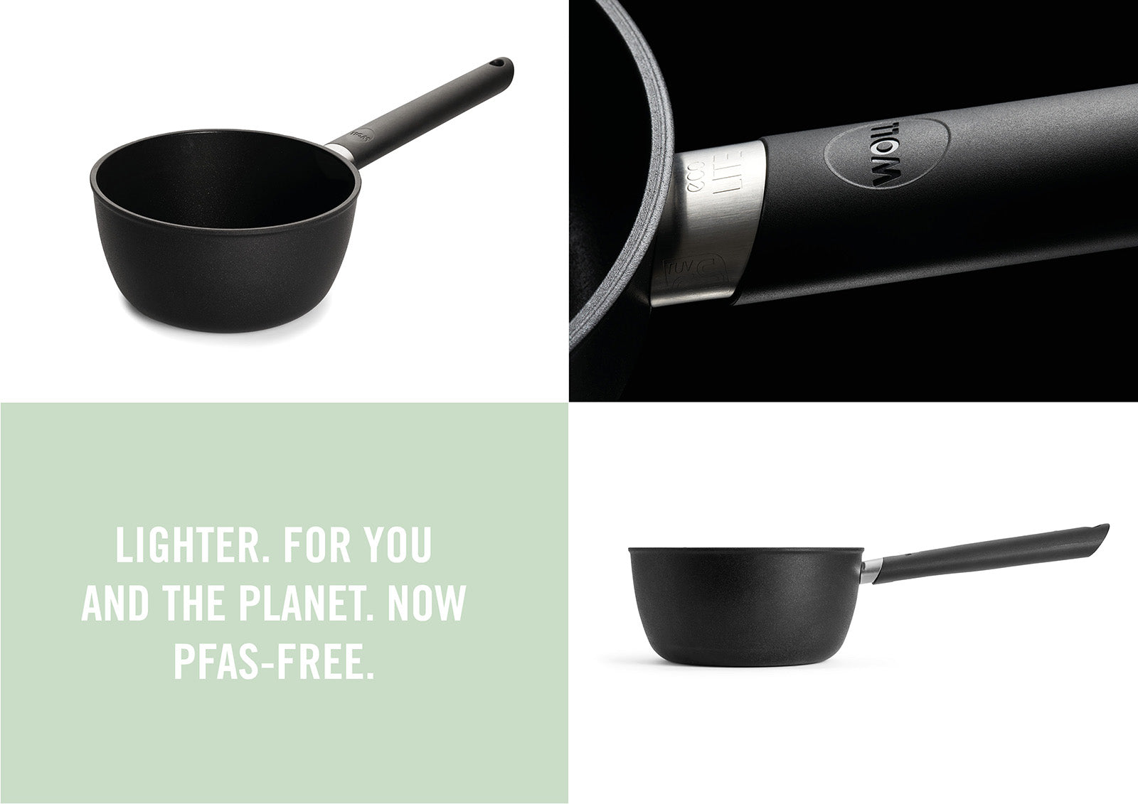 Woll Ecolite Nonstick 1.7 Quart Sauce Pan, 7-Inch