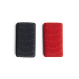 Woll Silicone 2 Pc Sponge Set, Black and Red