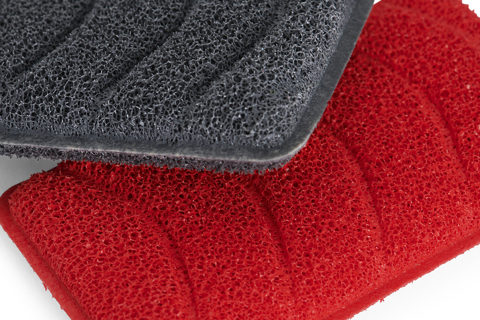 Woll Silicone 2 Pc Sponge Set, Black and Red