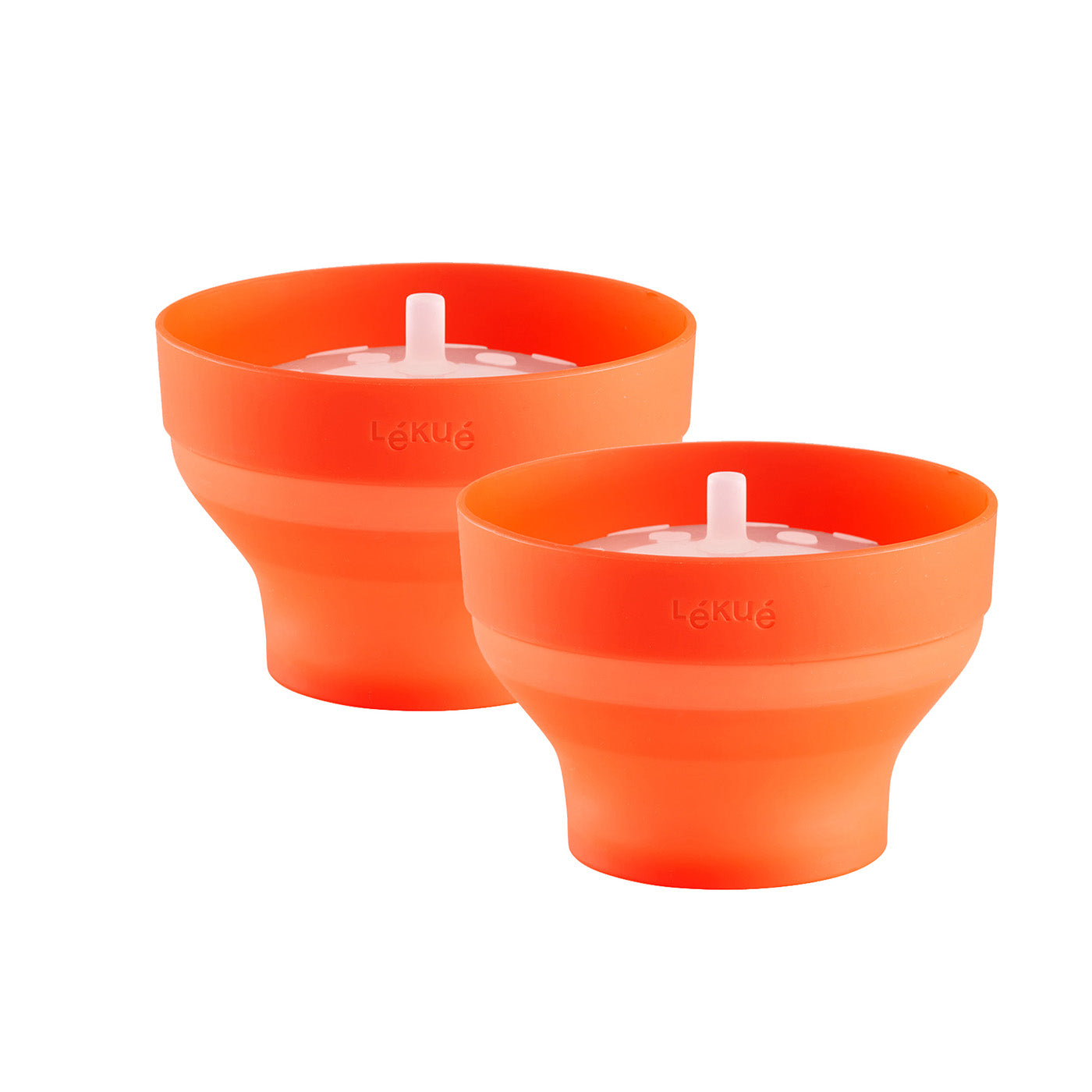 Lekue Mini Microwave Popcorn Maker, Set of 2