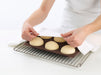 Lekue Silicone Perforated Bread Roll Pan, Brown