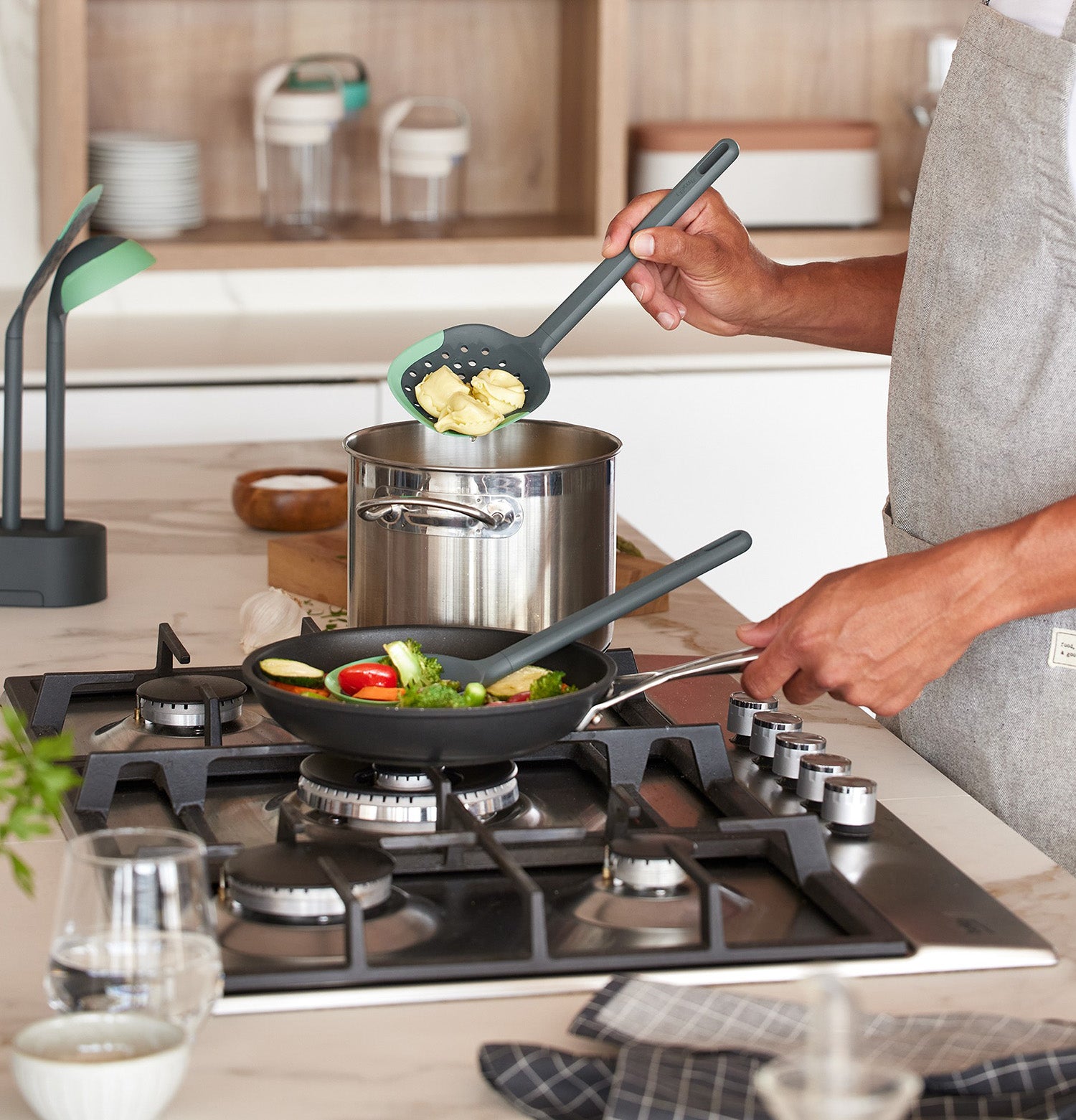 Lekue Silicone Skimmer, Green