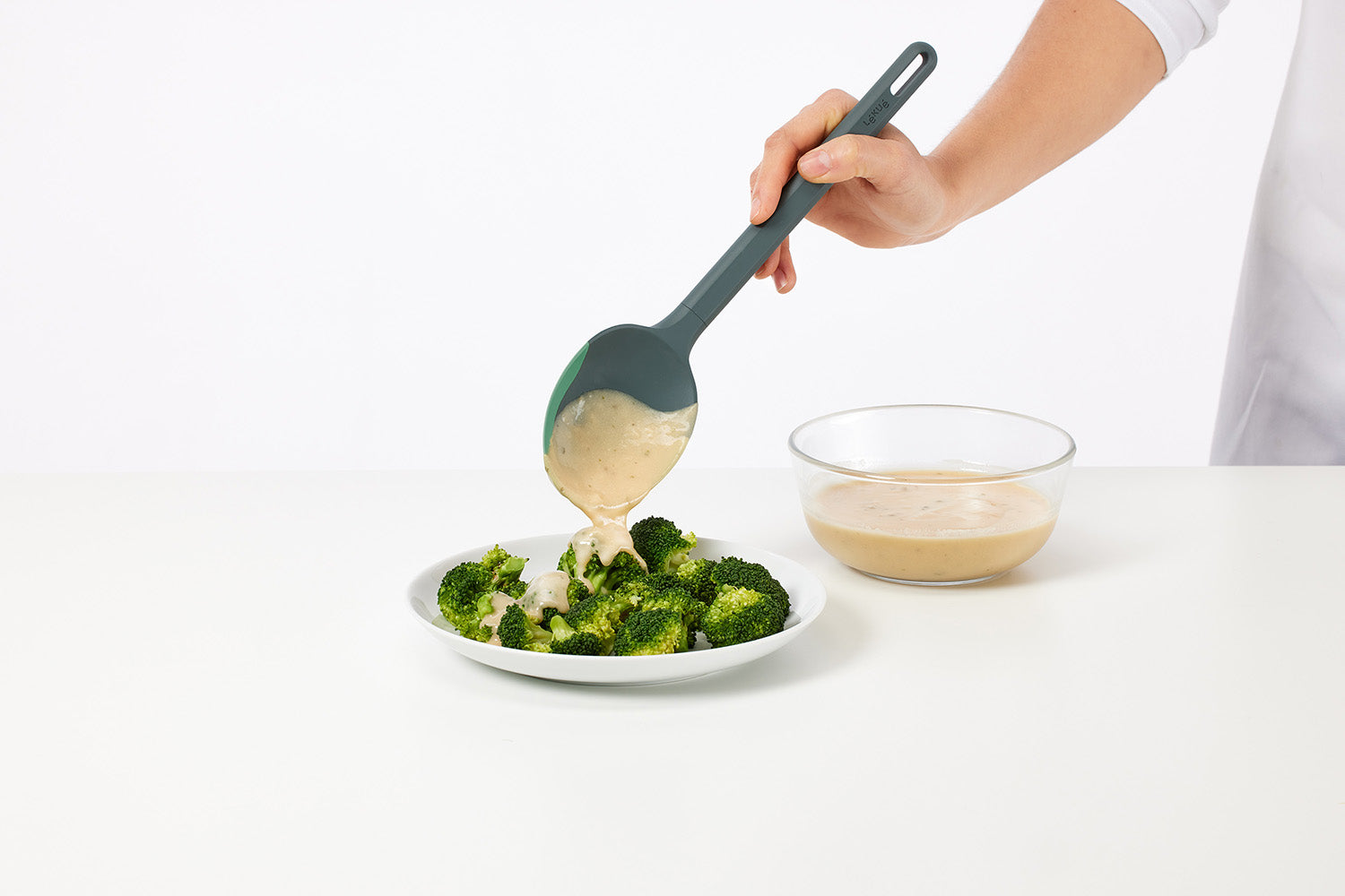Lekue Silicone Serving Spoon, Green
