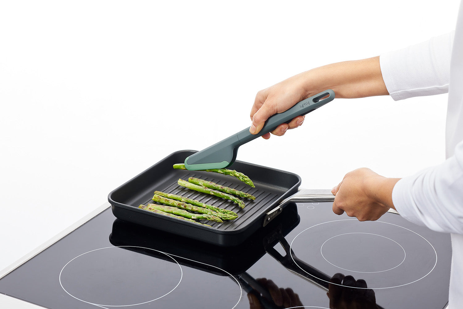 Lekue Silicone Slotted Spatula, Green