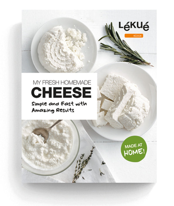 Lekue Cheese Maker Kit with Recipe Book, White