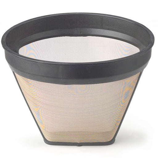 HIC Reusable Gold Tone Coffee Filter, Number 4 Size