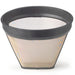 HIC Reusable Gold Tone Coffee Filter, Number 4 Size