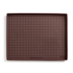 Lekue Silicone Perforated Pizza Mat, 11-Inch x 9-Inch, Brown