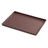 Lekue Silicone Perforated Pizza Mat, 11-Inch x 9-Inch, Brown