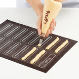 Lekue Non-Stick Silicone Microperforated Baking Mat, 16 x 12 Inches, Black