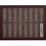 Lekue Non-Stick Silicone Microperforated Baking Mat, 16 x 12 Inches, Black