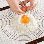 Lekue Non-Stick Silicone Pastry Mat with Measurement Markings, 24 x 16 Inches, Black