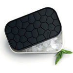 Lekue Ice Box Silicone Ice Cube Tray and Storage Box, Black