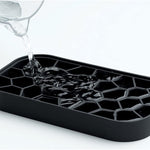 Lekue Ice Box Silicone Ice Cube Tray and Storage Box, Black