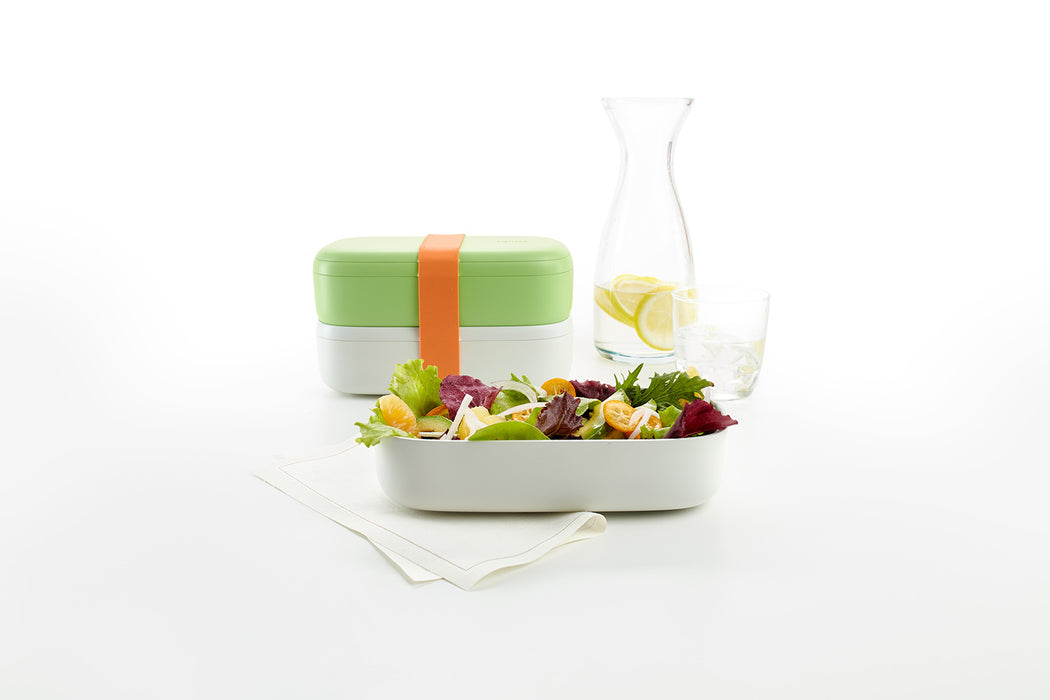 Lekue Lunch Box To Go Travel Container Set, Citrus Fruit