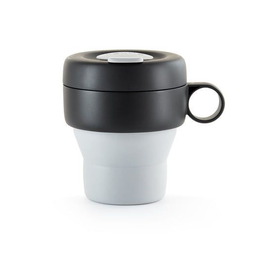 Lekue Mug To Go Reusable Travel Mug, 11.8 Ounce, Grey
