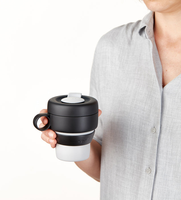 Lekue Mug To Go Reusable Travel Mug, 11.8 Ounce, Coral