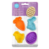 R&M International 4 Piece Easter Cookie Stamper Set, 2-Inch
