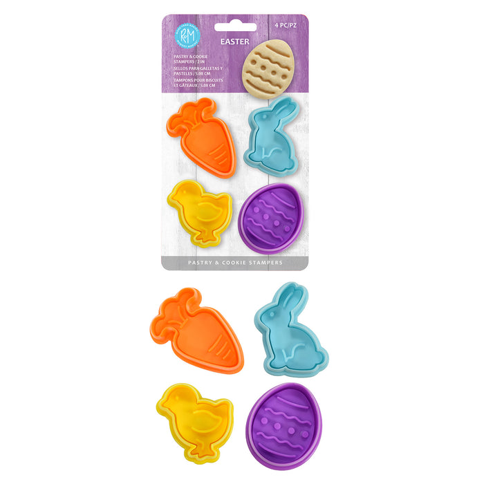 R&M International 4 Piece Easter Cookie Stamper Set, 2-Inch ...