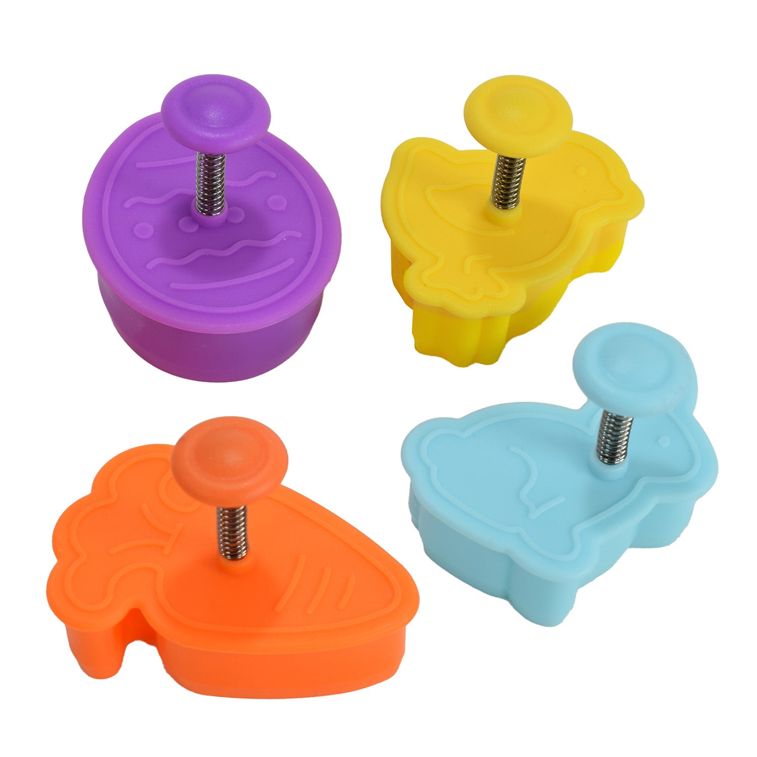 R&M International 4 Piece Easter Cookie Stamper Set, 2-Inch