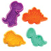 R&M International 4 Piece Dinosaur Cookie Stamper Set, 2-Inch