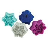 R&M International 4 Piece Snowflake Cookie Stamper Set, 2.75-Inch