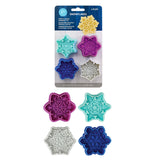 R&M International 4 Piece Snowflake Cookie Stamper Set, 2.75-Inch