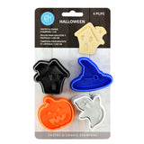 R&M International 4 Piece Halloween Cookie Stamper Set, 2.75-Inch
