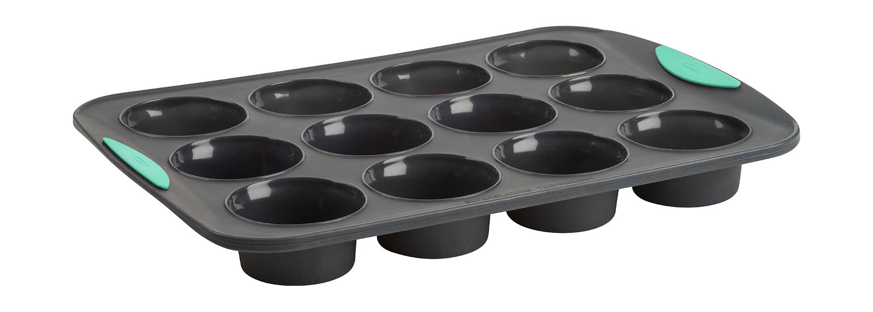 Trudeau Structure Silicone 12 Cavity Muffin Pan, Mint