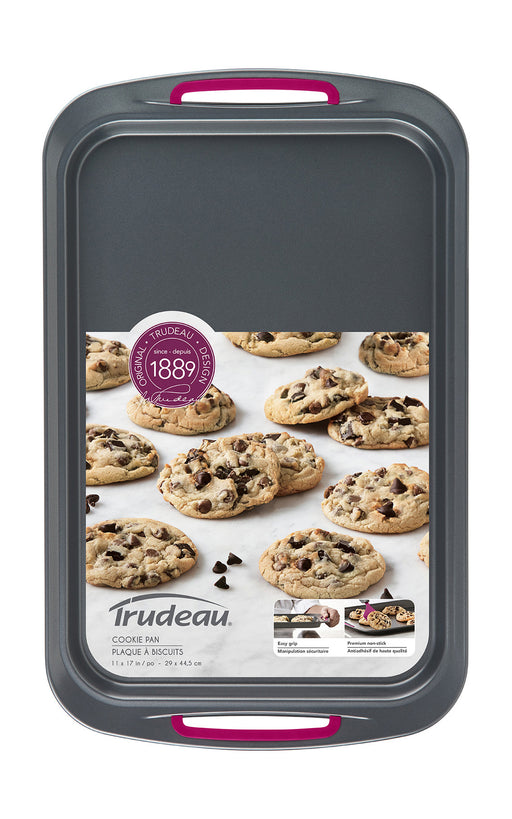 Trudeau Nonstick 11-Inch x 17-Inch Metal Cookie Sheet, Grey