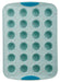 Trudeau Structure Silicone Confetti 24 Cavity Mini Muffin Pan, Blue