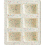 Trudeau Structure Silicone 6 Cavity Mini Loaf Pan, Confetti/Fuchsia