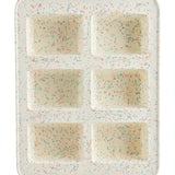 Trudeau Structure Silicone 6 Cavity Mini Loaf Pan, Confetti/Fuchsia