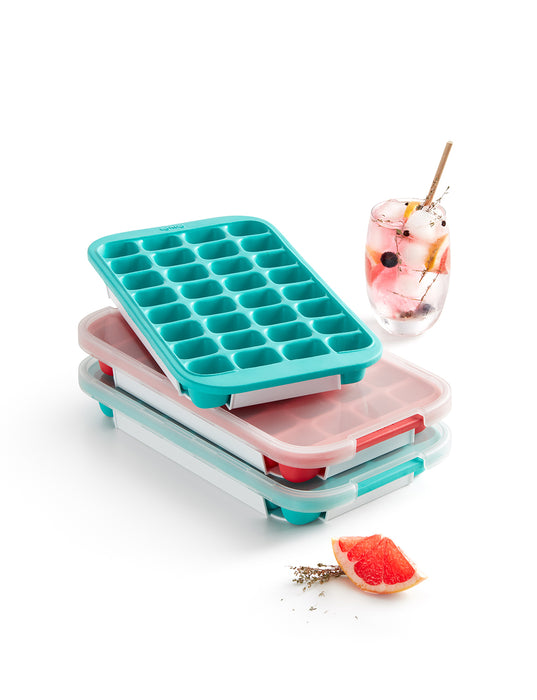Lekue Industrial Silicone Ice Cube Tray, Blue