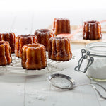 Lekue Silicone 18 Cavity Mini Cannelais Bordelais Baking Mold, Red