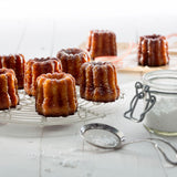 Lekue Silicone 18 Cavity Mini Cannelais Bordelais Baking Mold, Red