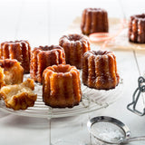 Lekue Silicone 18 Cavity Mini Cannelais Bordelais Baking Mold, Red