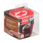 Trudeau Silicone Baking Ramekins, Set of 4, Assorted Colors