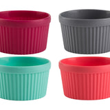 Trudeau Silicone Baking Ramekins, Set of 4, Assorted Colors