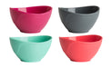 Trudeau Silicone Pinch Bowls, 1/2 Cup, Set of 4, Assorted Colors