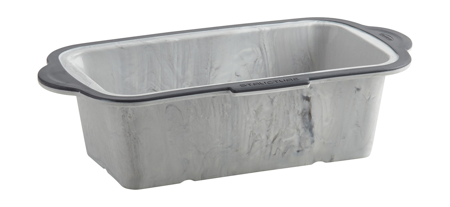 Trudeau Structure Silicone Pro 8.5 x 4.5 Inch Loaf Pan, Marble