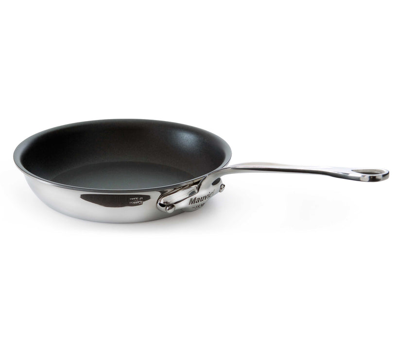 Mauviel M'Cook 10.2 Inch Stainless Steel Non-Stick Round Frying Pan