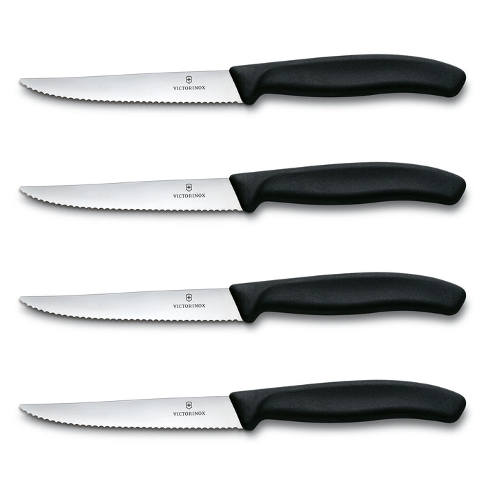 Victorinox Swiss Classic 4.5" Serrated Steak Knife Set, Spear Tip