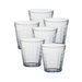 Duralex Prisme Clear Tumbler, Made in France, Set of 6, 6 Ounce