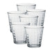 Duralex Prisme Clear Tumbler, Made in France, Set of 6, 9.625 Ounce