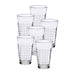 Duralex Prisme Clear Tumbler, Made in France, Set of 6, 11.625 Ounce